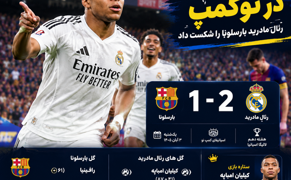 خلاصه بازی رئال مادرید امشب
